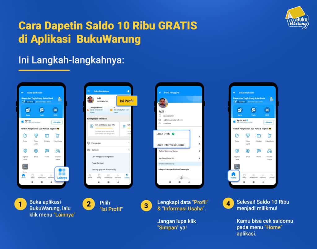 Ayo Lengkapi Informasi Pribadi Dan Usahamu Lalu Dapatkan Saldo ...