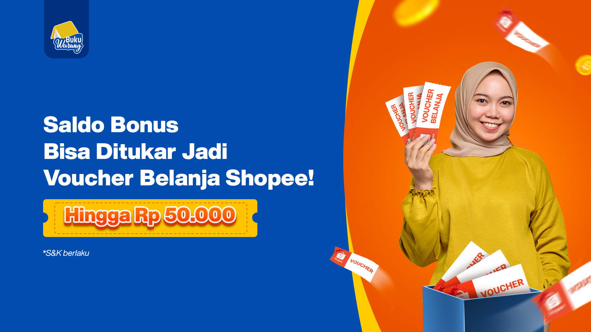 Tukar Saldo Bonus Jadi Voucher Shopee